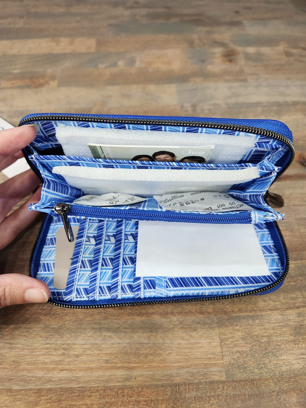 Lug Whirly Matte Luxe VL RFID Wristlet Wallet Sapphire - Picture 5 of 5